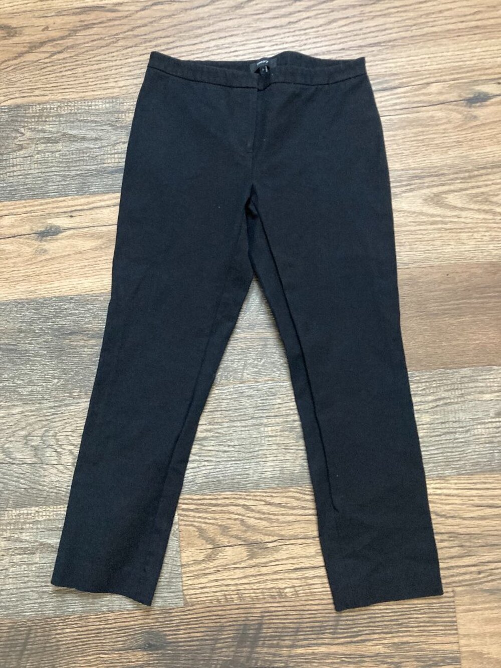 Theory Women’s Size 0 Black Cropped Skinny Pants Stretch Cotton Made in USA